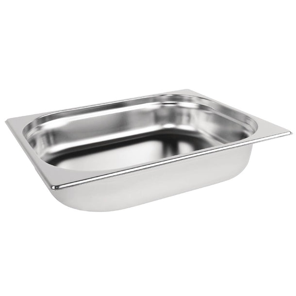6 x Vogue Stainless Steel 2/3 Gastronorm Tray