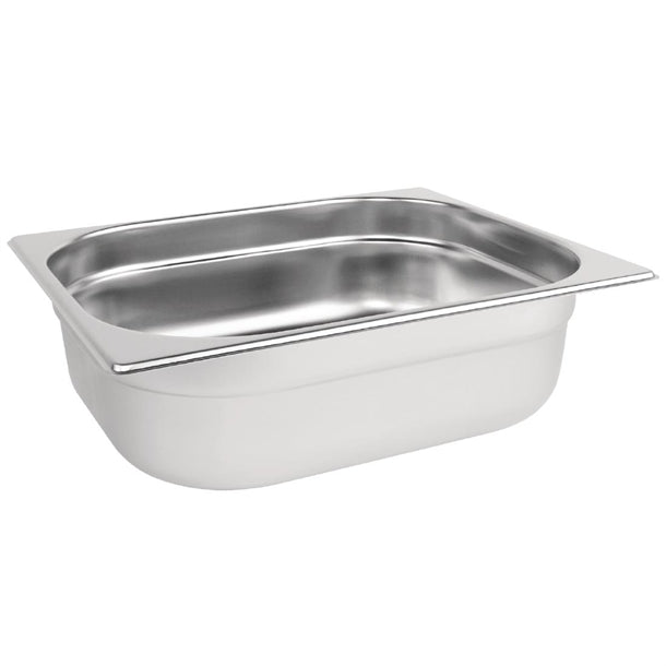 6 x Vogue Stainless Steel 2/3 Gastronorm Tray
