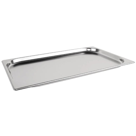 6 x Vogue Stainless Steel 1/1 Gastronorm Tray